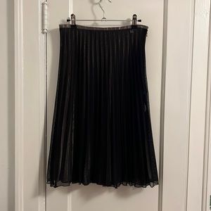 Ted Baker Pleated Black knee length skirt